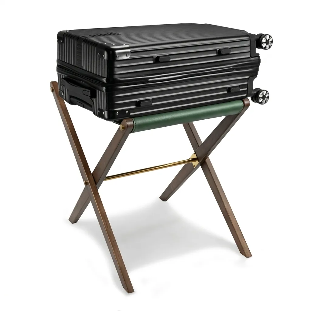 Rubber Wood Luggage Rack — LGR-1059 (image 5)