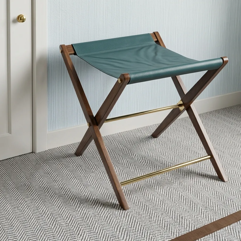 Rubber Wood Luggage Rack — LGR-1059 (image 9)