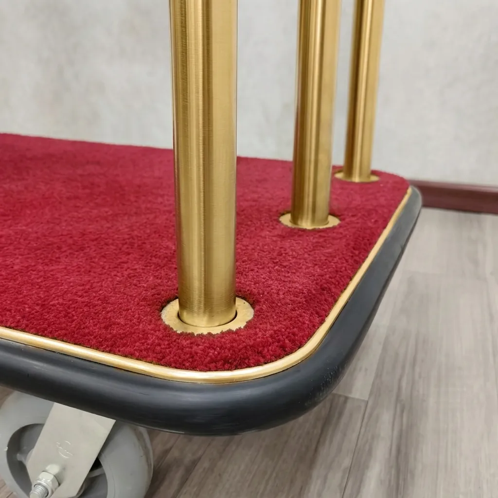 Stainless Steel Bellboy Luggage Trolley with 200kg Load [1026] — LGT-1026 (image 6)