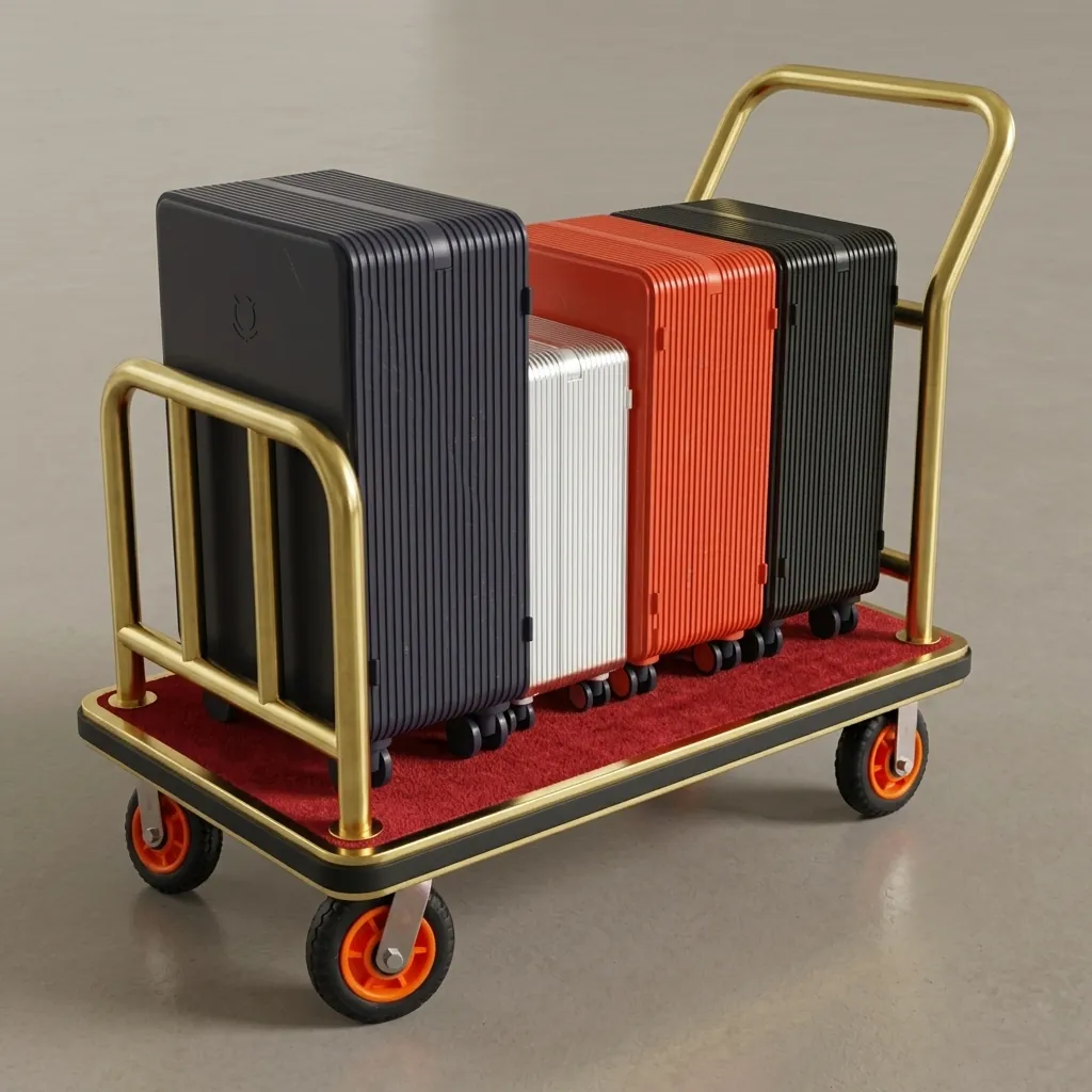 Stainless Steel Luggage Hand Truck with 200kg Load [1031] — LGT-1031 (image 3)