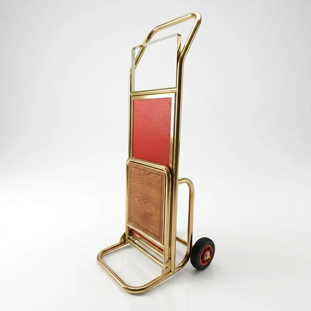 Stainless Steel Foldable Luggage Hand Truck with 100kg Load [1032] — LGT-1032 (image 3)