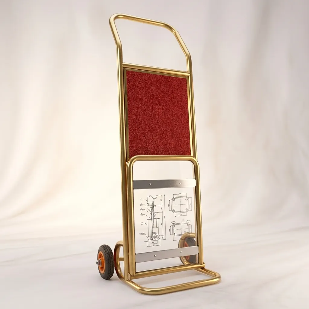 Stainless Steel Foldable Luggage Hand Truck with 100kg Load [1033] — LGT-1033 (image 3)