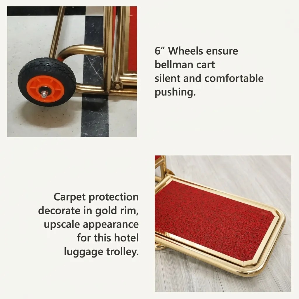 Stainless Steel Foldable Luggage Hand Truck with 100kg Load [1033] — LGT-1033 (image 5)