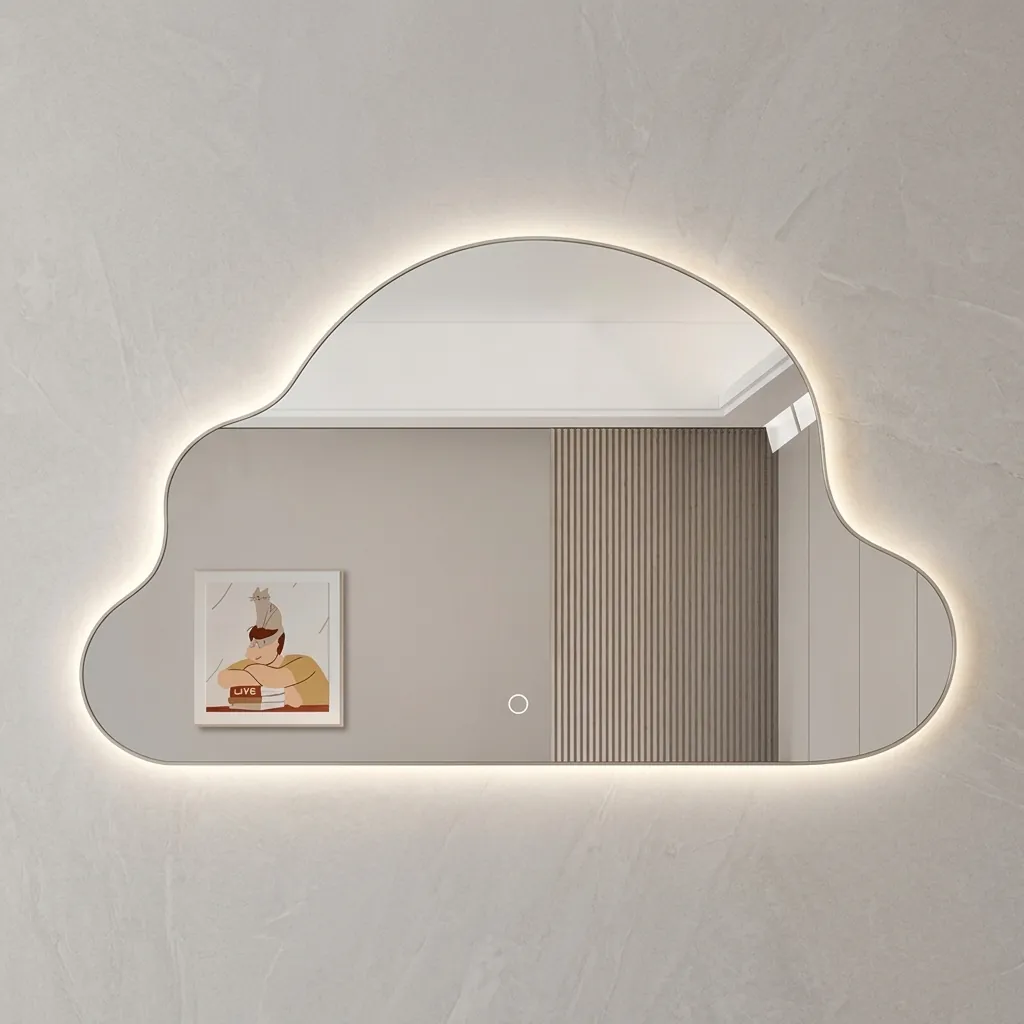 Led Backlit Cloud Frameless Mirror — LHM-1041 (image 2)