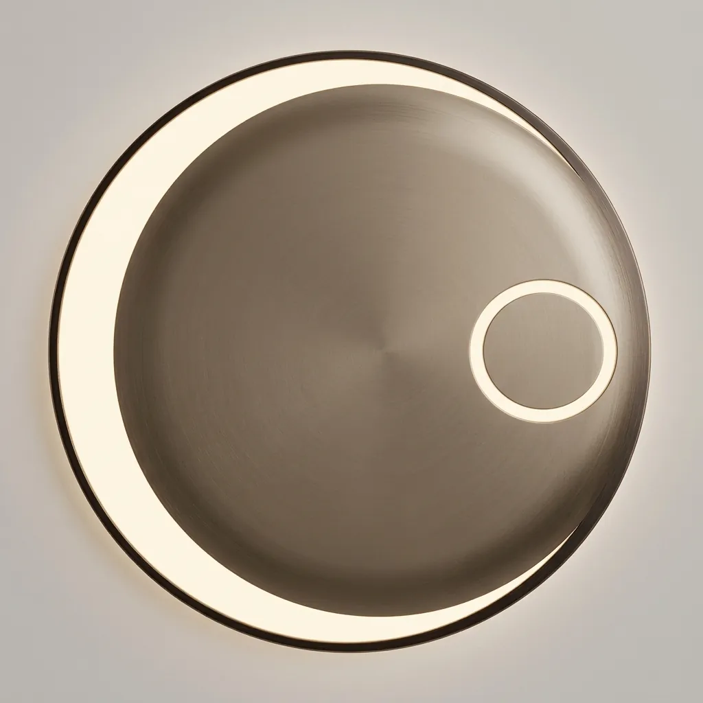 Round Frameless LED Backlit Mirror with Touch Dimmer — LHM-1059 (image 2)
