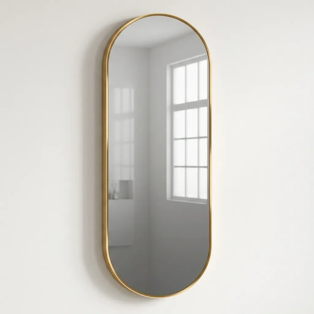 Oval Full-Length Framed LED Backlit Mirror with Touch Dimmer [1068] — LHM-1068 (image 3)