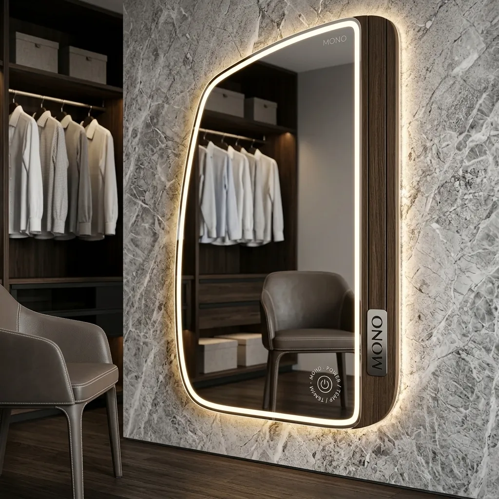 Irregular Full-Length Frameless Backlit Mirror with Touch Dimmer — LHM-1072 (image 1)