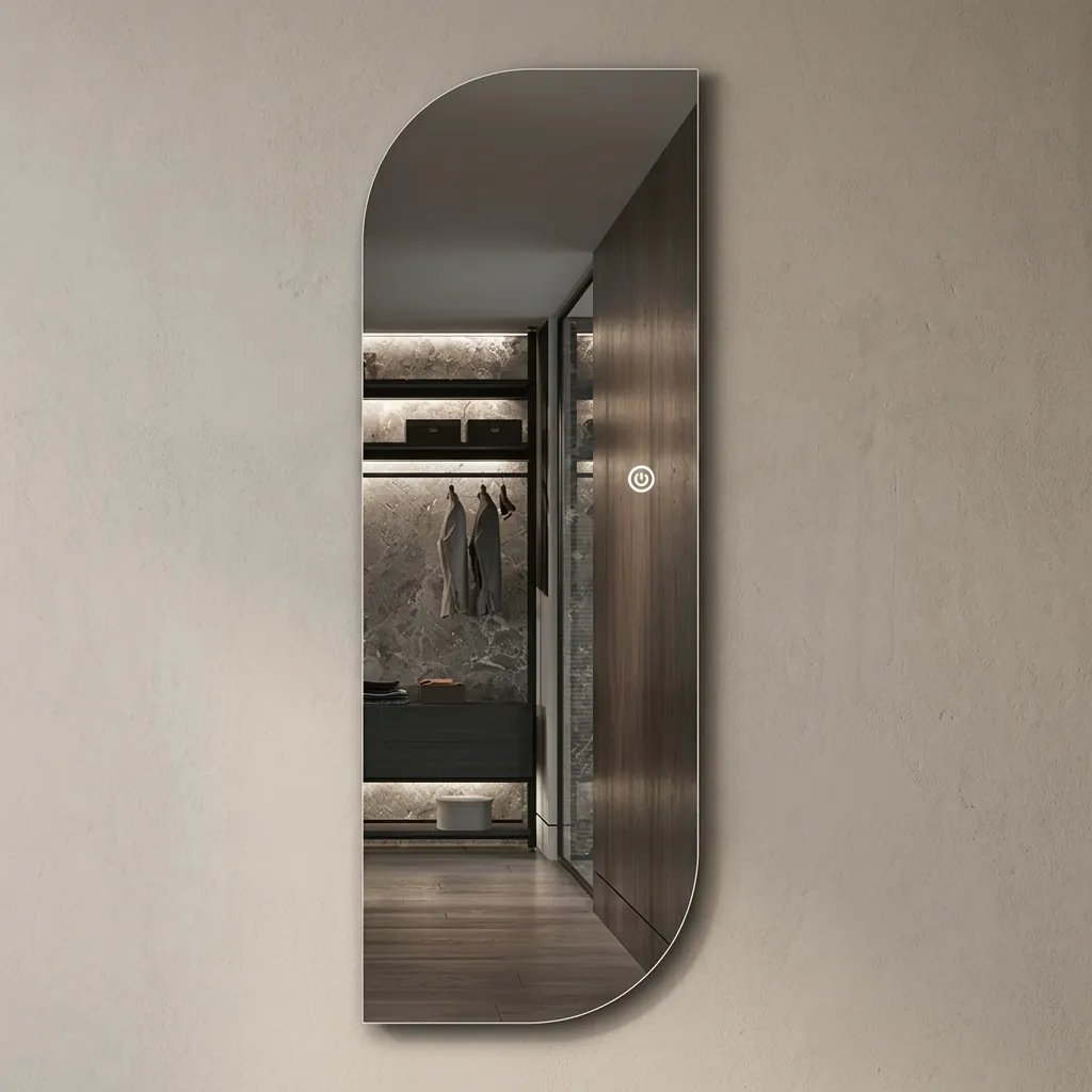 Irregular Full-Length Frameless Backlit Mirror with Touch Dimmer — LHM-1072 (image 2)