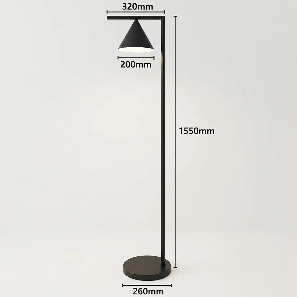 Metal Floor Lamp — LMP-1030 (image 4)