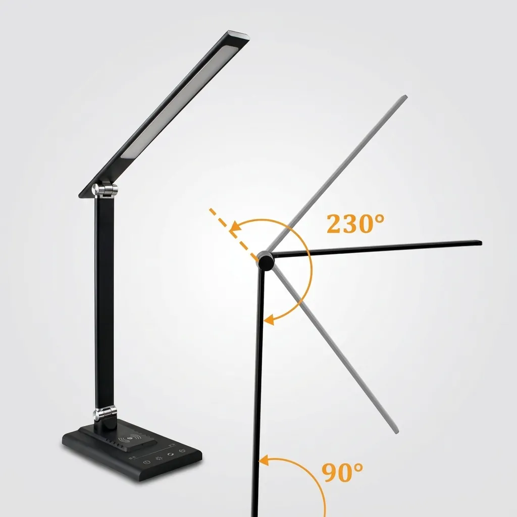 Led Desk Lamp With Wireless Charger — LMP-1031 (image 3)