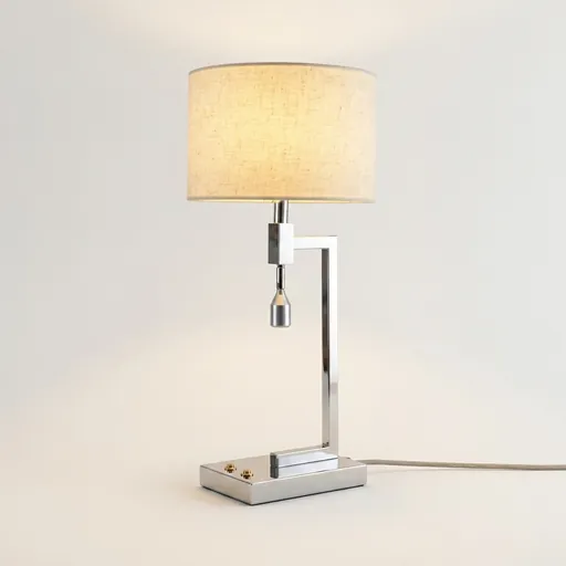 Table Lamp With Adjustable Led Reading Lamp - Stainless Steel — LMP-1034
