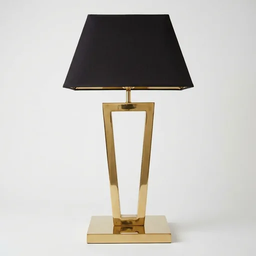 Trapezoid Fabric Shade Table Lamp — LMP-1043