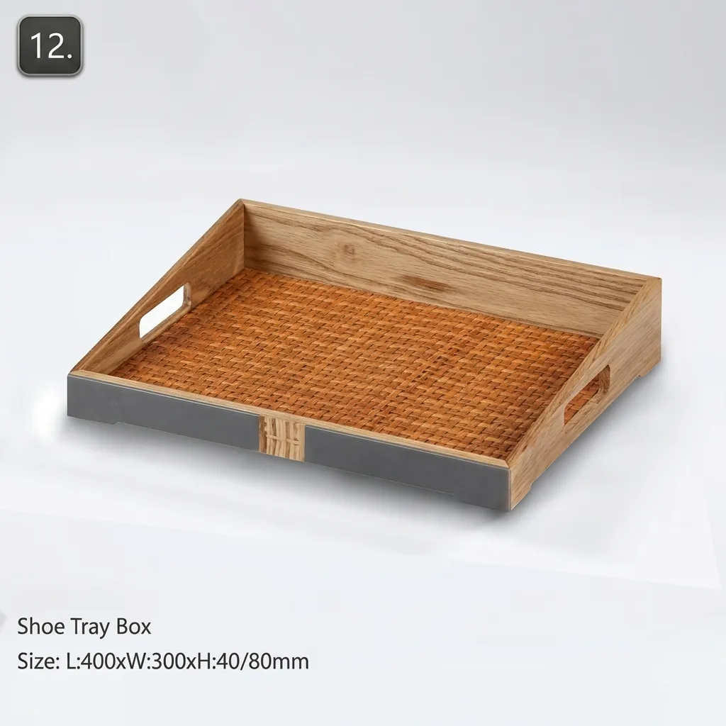 PU Leather 12-Piece Amenities Set with Amenities Tray With Single Drawer [1024]… (image 3)