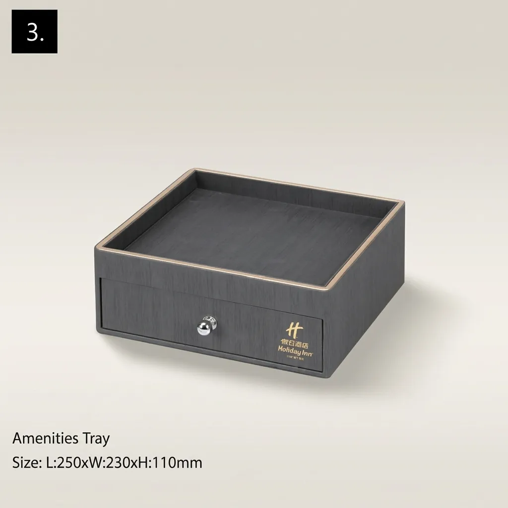 PU Leather 12-Piece Amenities Set with Single Remote Control Holder — LTH-1025 (image 10)
