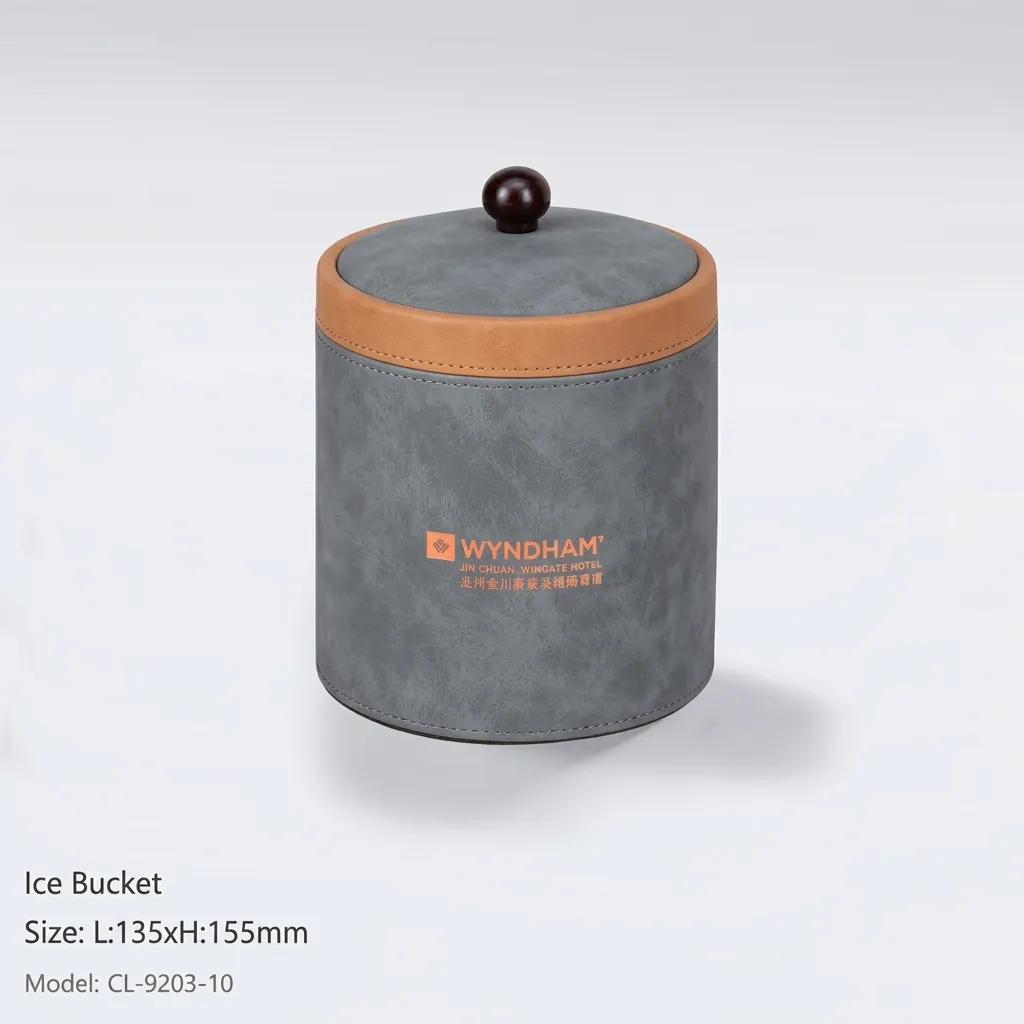 PU Leather 12-Piece Amenities Set with Ice Bucket — LTH-1029 (image 4)