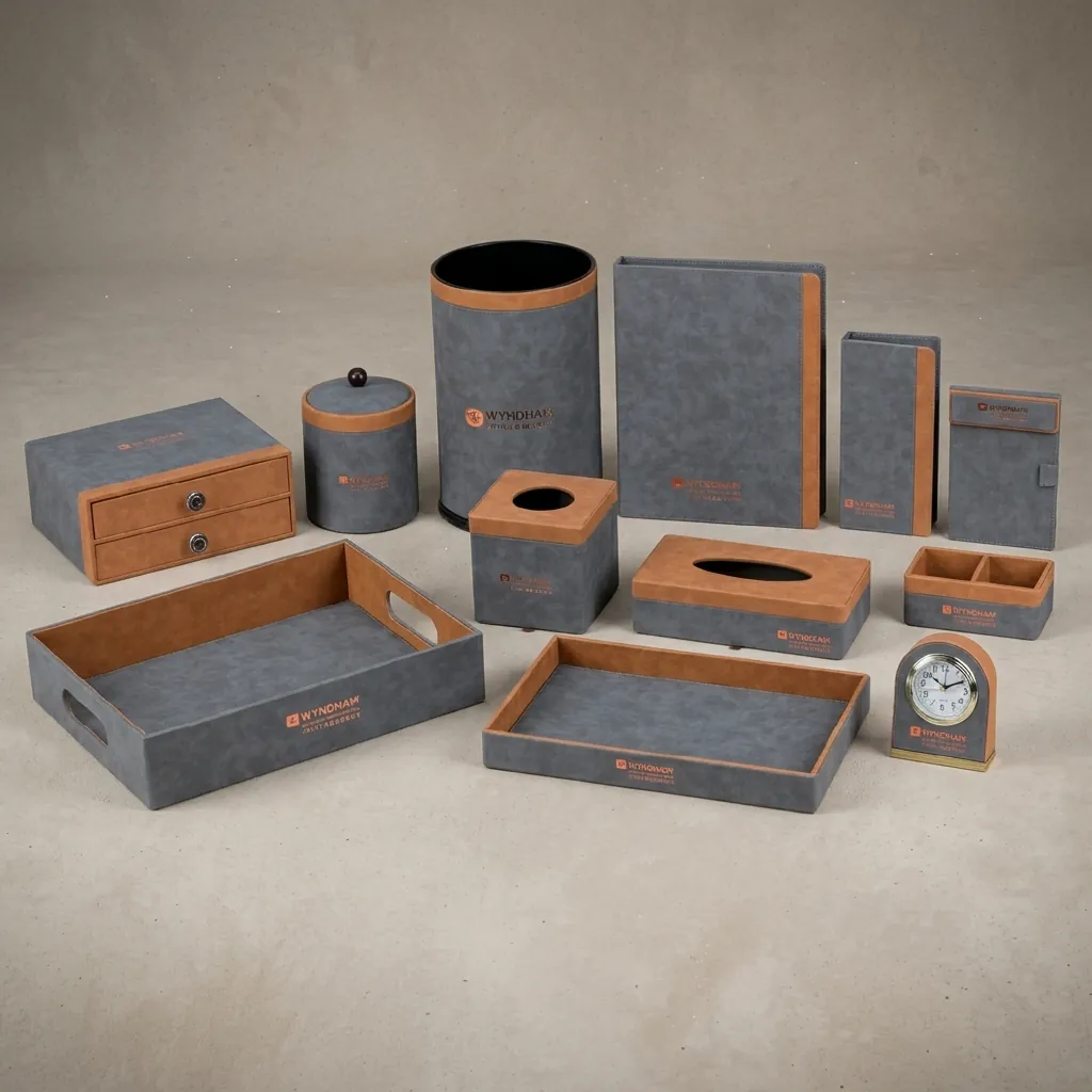 PU Leather 12-Piece Amenities Set with Ice Bucket — LTH-1029 (image 7)