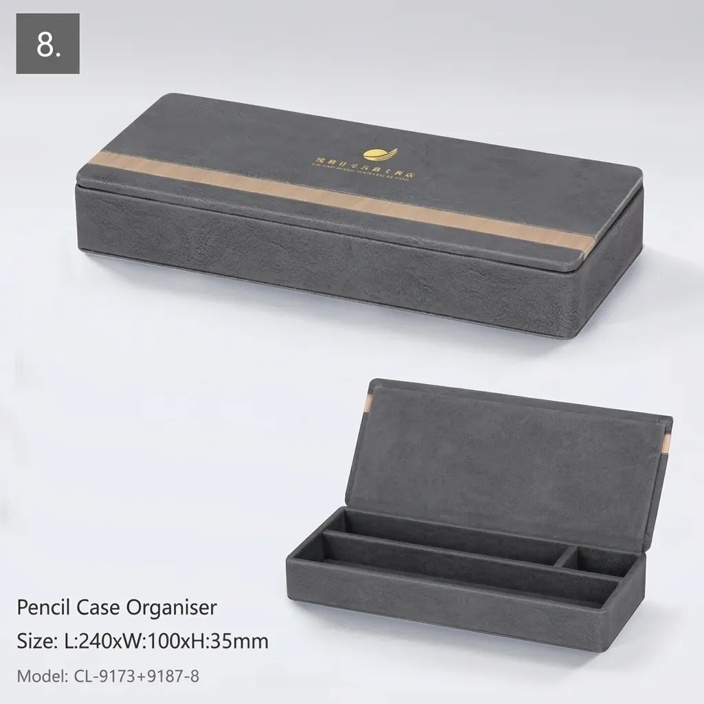 PU Leather 12-Piece Amenities Set with Control Remote Double Holder — LTH-1031 (image 2)