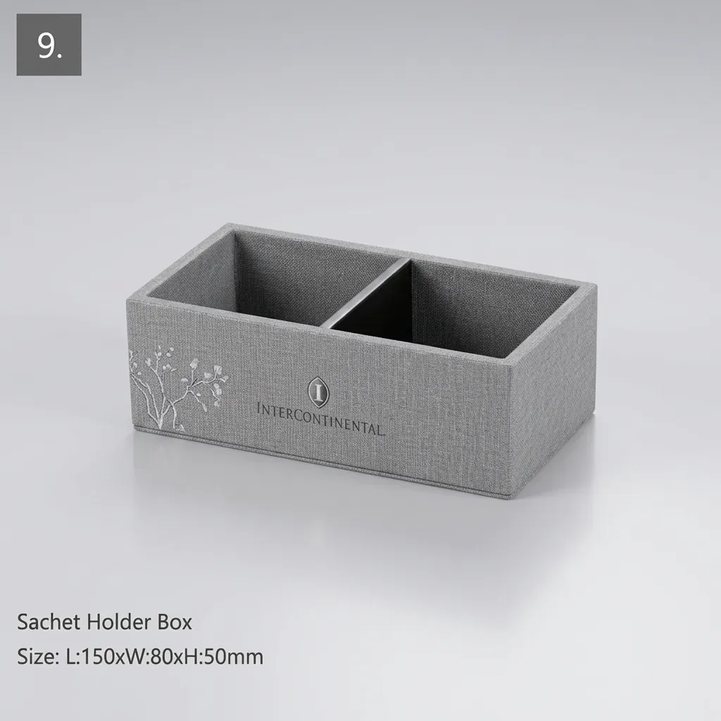Pu Leather Hotel Amenities 9pcs — LTH-1033 (image 3)