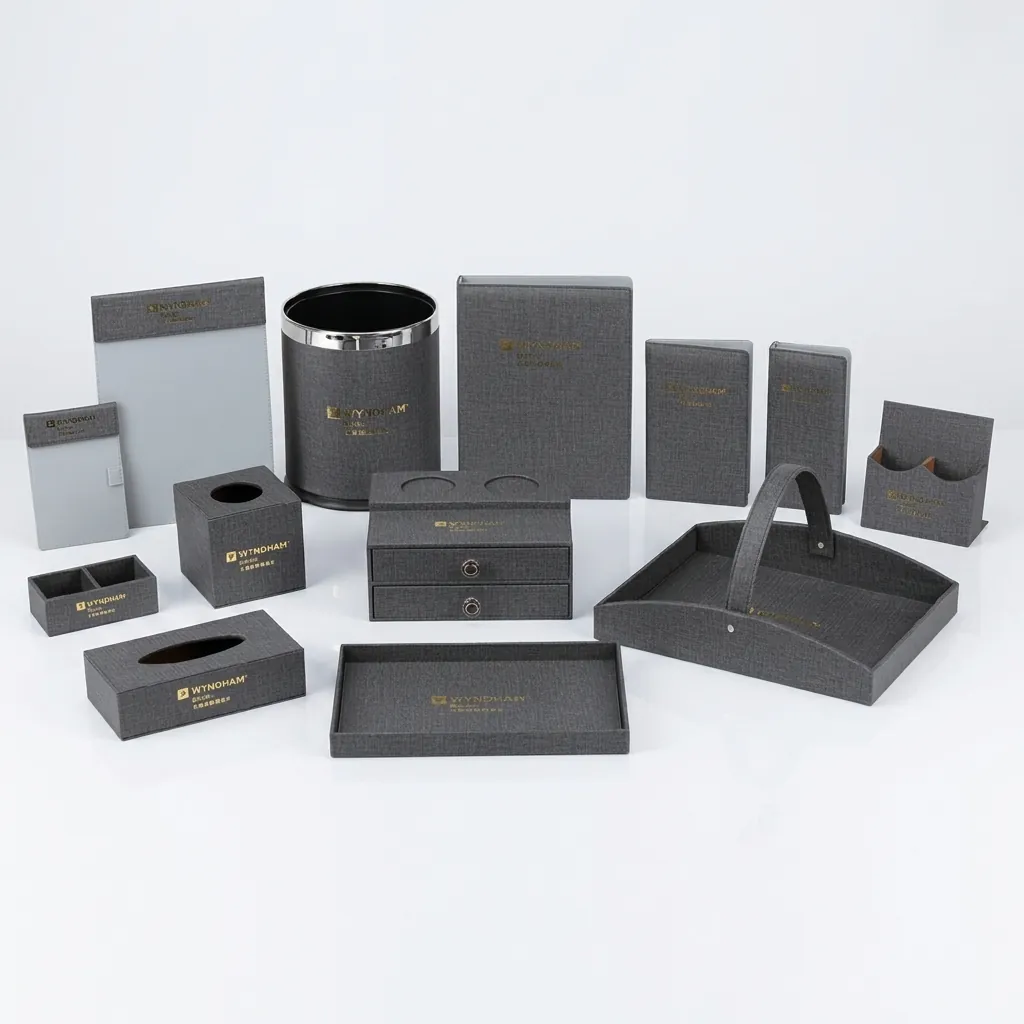 PU Leather 13-Piece Amenities Set with Menu Book — LTH-1034 (image 8)