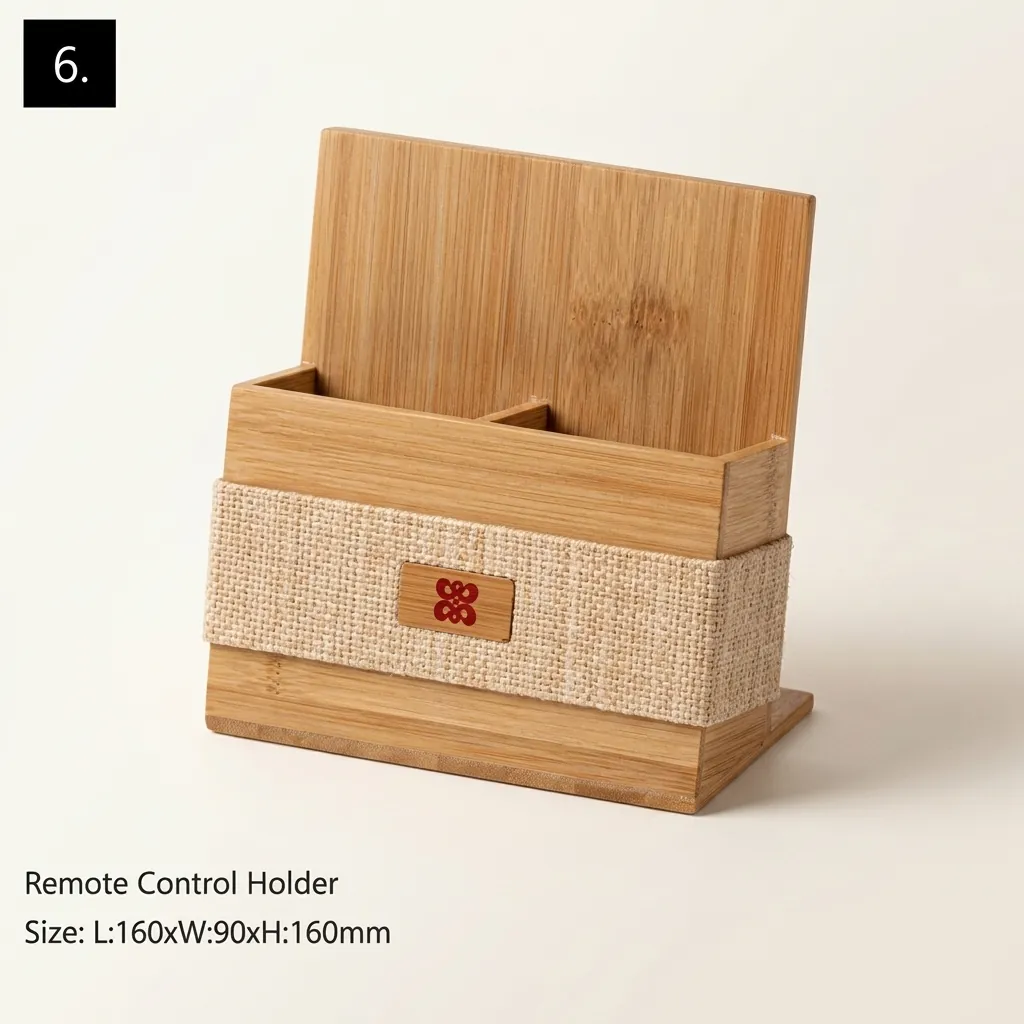 Wood & Pu Leather Hotel Amenities 8pcs — LTH-1035 (image 8)
