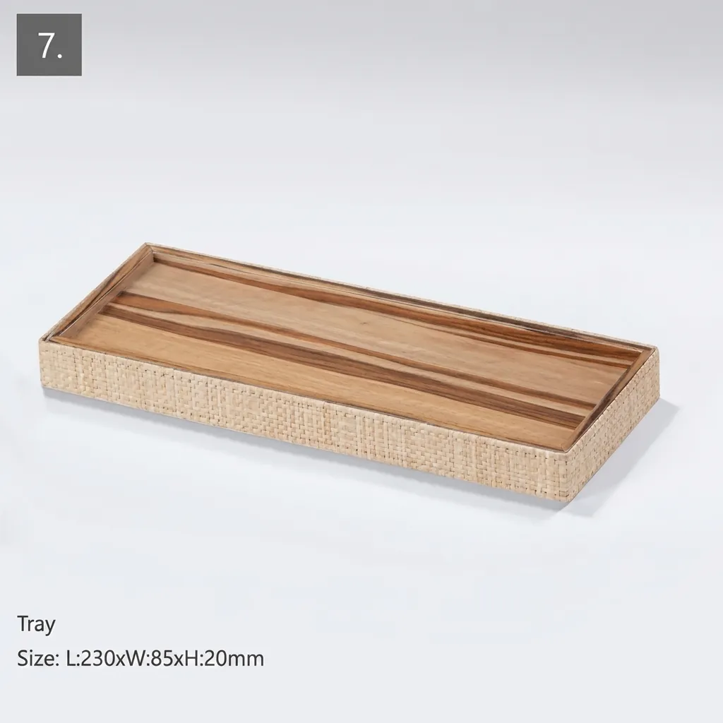 Wood & Pu Leather Hotel Amenities 9pcs — LTH-1036 (image 10)