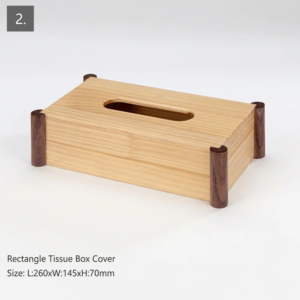 Wooden 8-Piece Amenities Set with Double Sachet Holder Box — LTH-1041 (image 5)