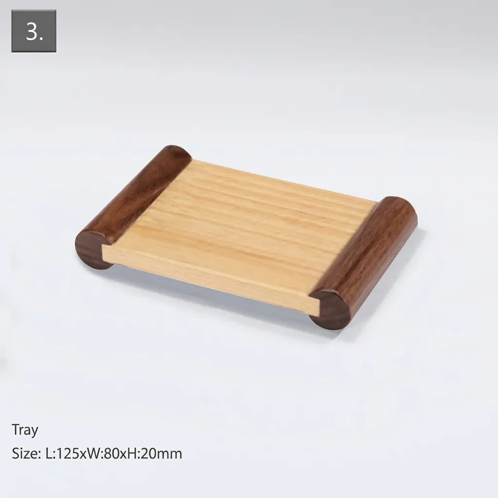 Wooden 8-Piece Amenities Set with Double Sachet Holder Box — LTH-1041 (image 6)