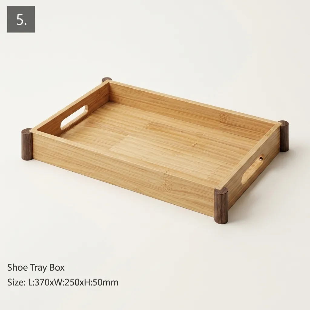 Wooden 8-Piece Amenities Set with Double Sachet Holder Box — LTH-1041 (image 8)