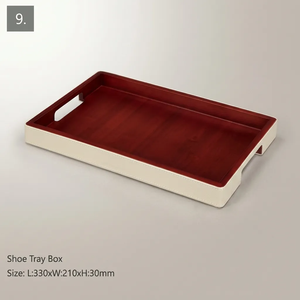 PU Leather 10-Piece Amenities Set with Single Sachet Holder Box — LTH-1043 (image 3)