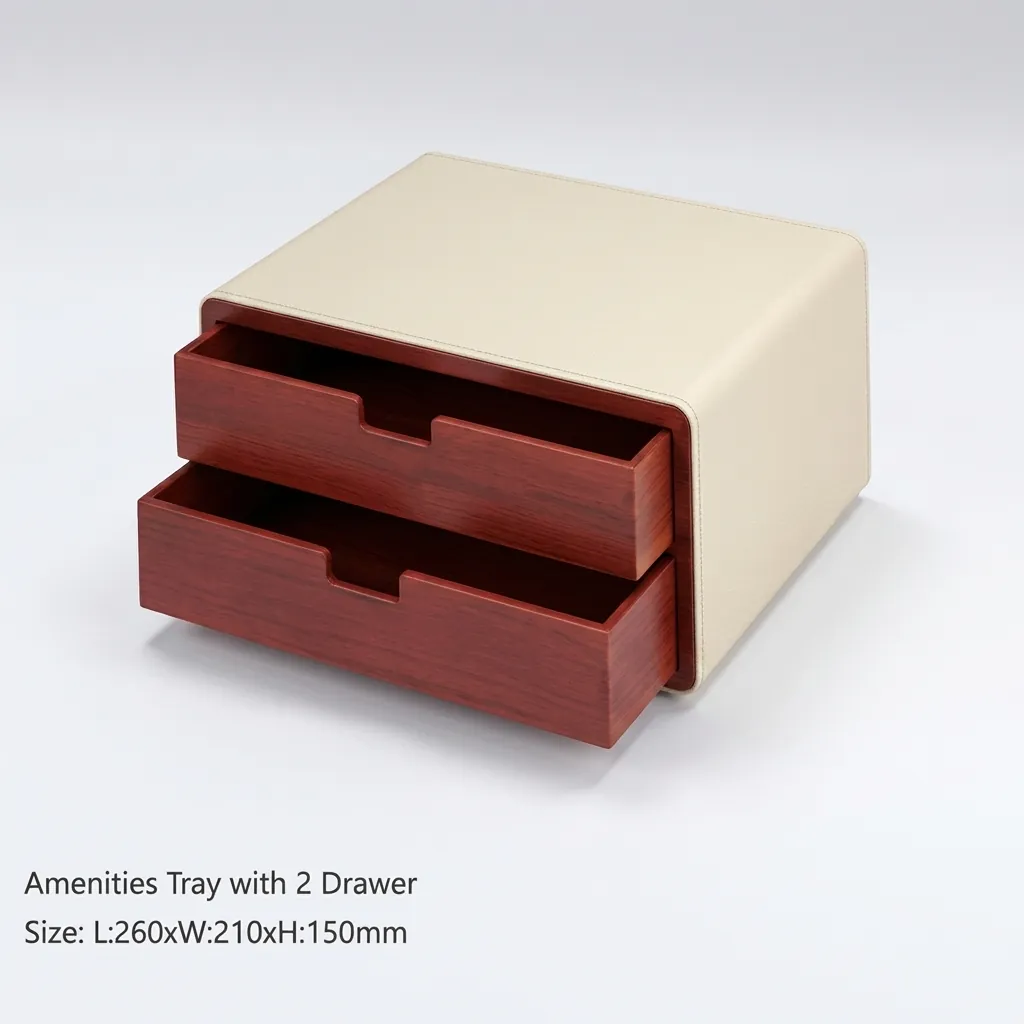 PU Leather 10-Piece Amenities Set with Single Sachet Holder Box — LTH-1043 (image 10)