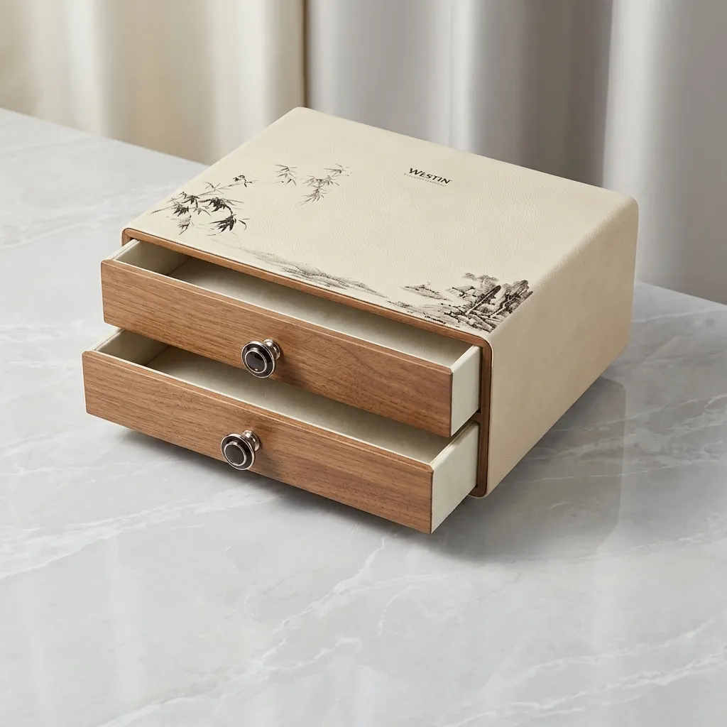 PU Leather 12-Piece Amenities Set with Brochure Holder — LTH-1046 (image 5)
