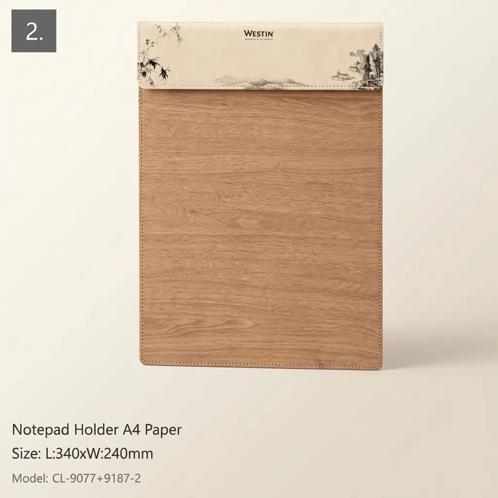 PU Leather 12-Piece Amenities Set with Brochure Holder — LTH-1046 (image 9)