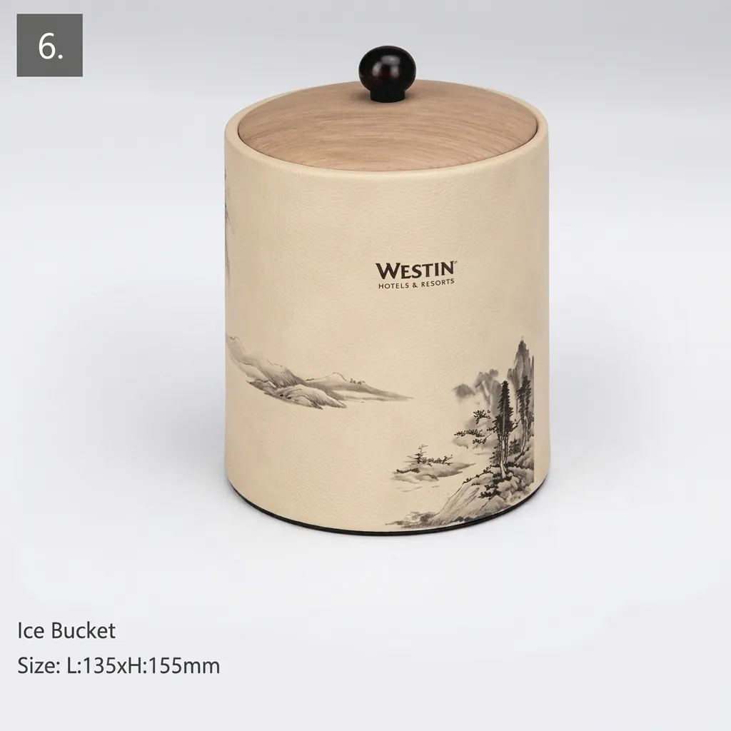 PU Leather 12-Piece Amenities Set with Brochure Holder — LTH-1046 (image 13)