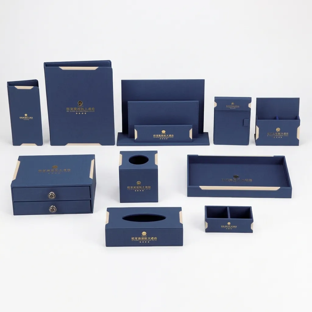 PU Leather 10-Piece Amenities Set with Bill Presenter — LTH-1048 (image 5)