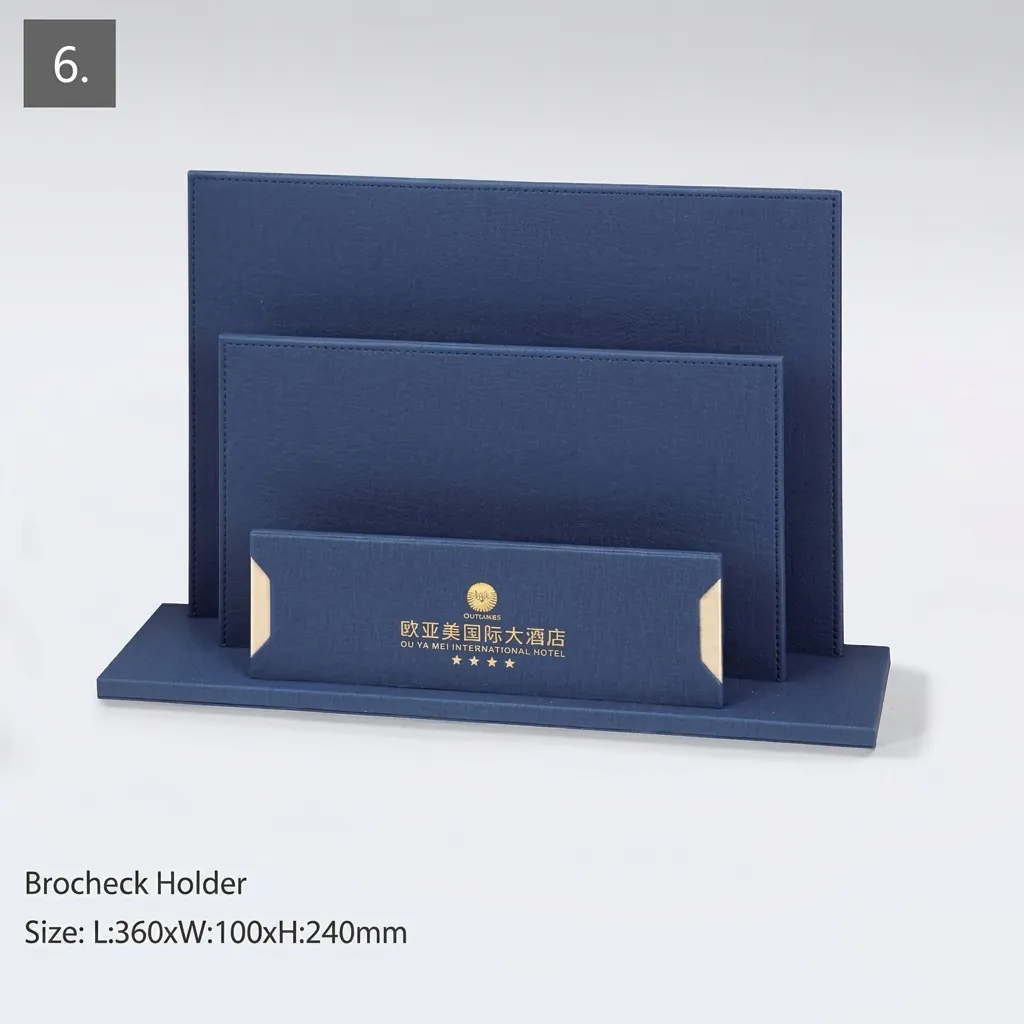 PU Leather 10-Piece Amenities Set with Bill Presenter — LTH-1048 (image 11)