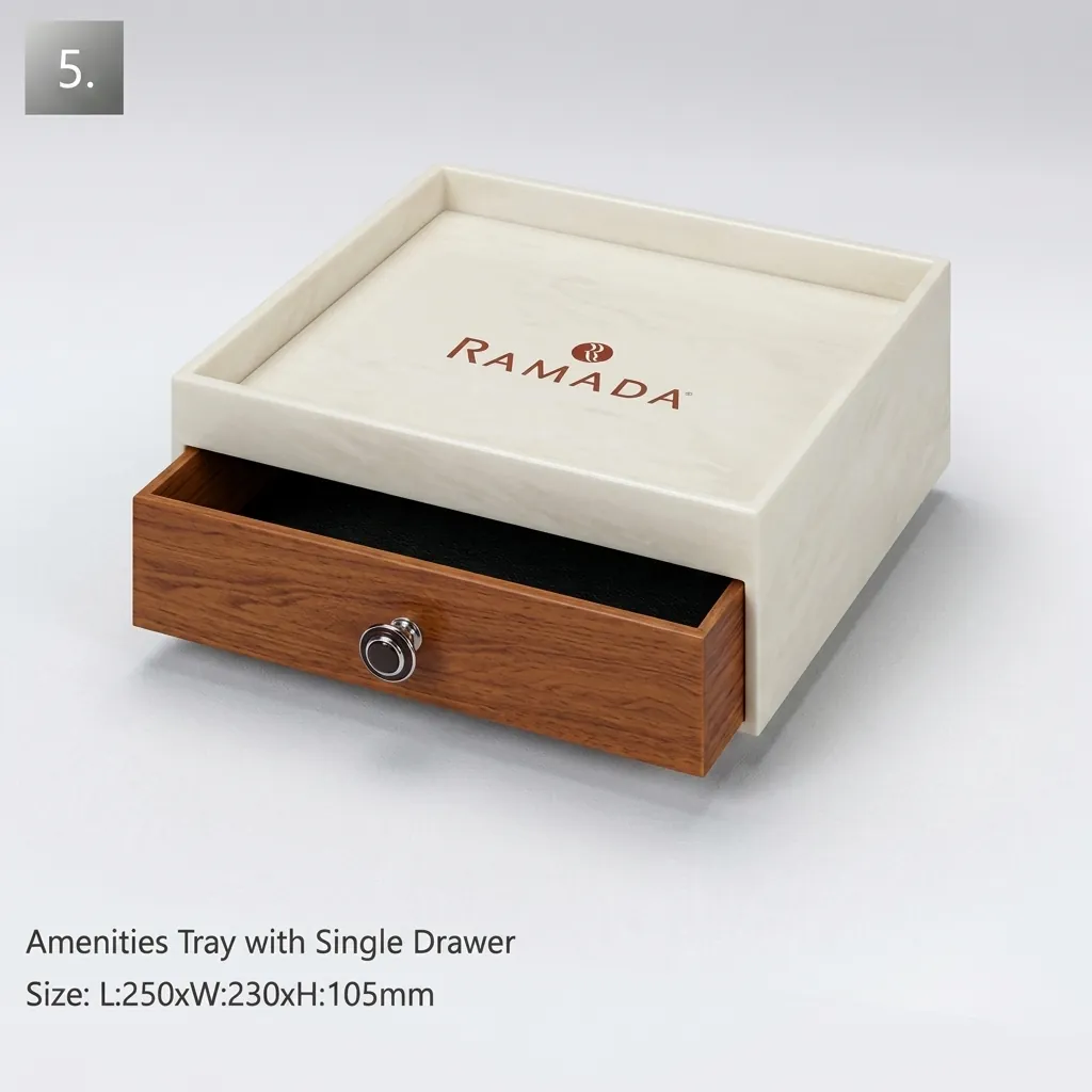 PU Leather 11-Piece Amenities Set with Double Sachet Holder Box With Lid — LTH-1049 (image 11)