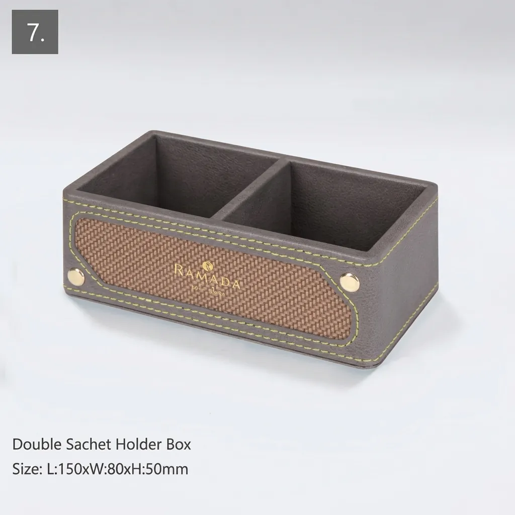 PU Leather 11-Piece Amenities Set with Single Remote Control Holder — LTH-1050 (image 13)
