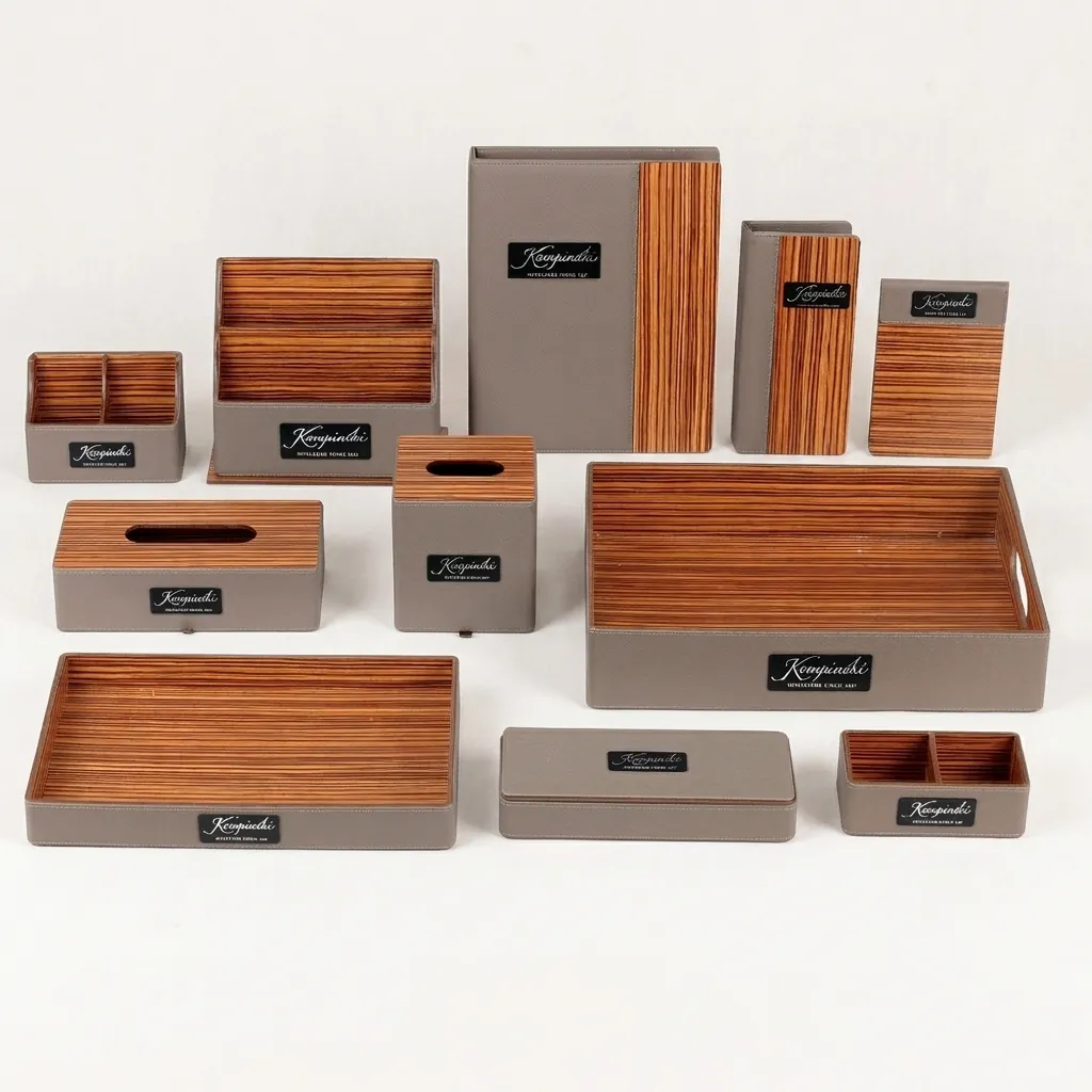 PU Leather 11-Piece Amenities Set with Bill Presenter — LTH-1051 (image 6)