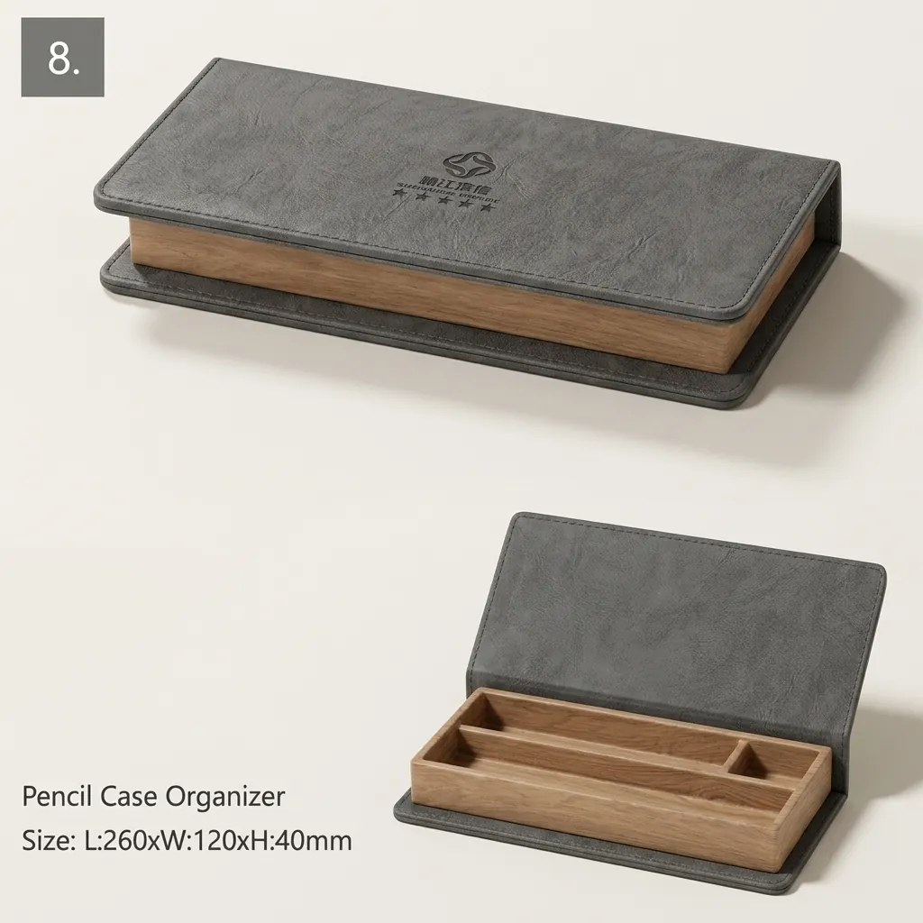 PU Leather 11-Piece Amenities Set with Memo Pad Box — LTH-1052 (image 2)