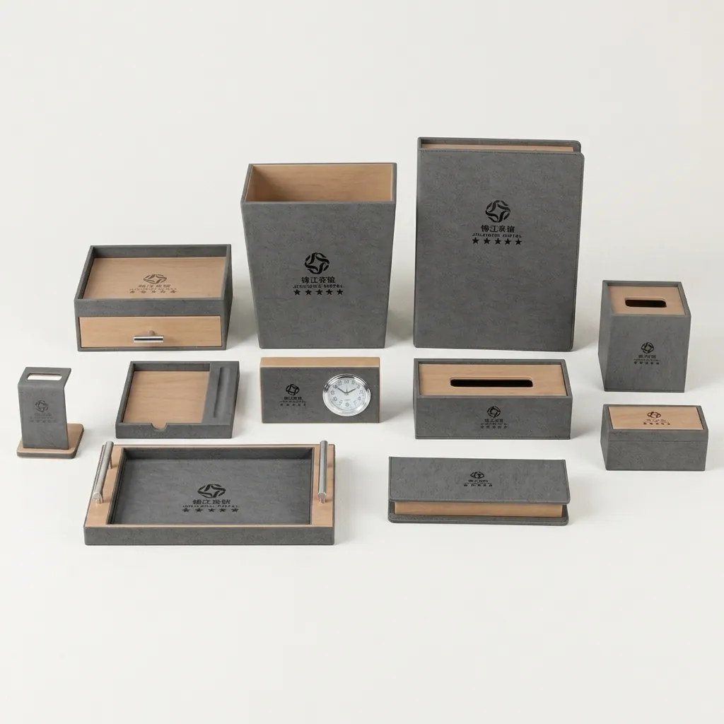 PU Leather 11-Piece Amenities Set with Memo Pad Box — LTH-1052 (image 6)