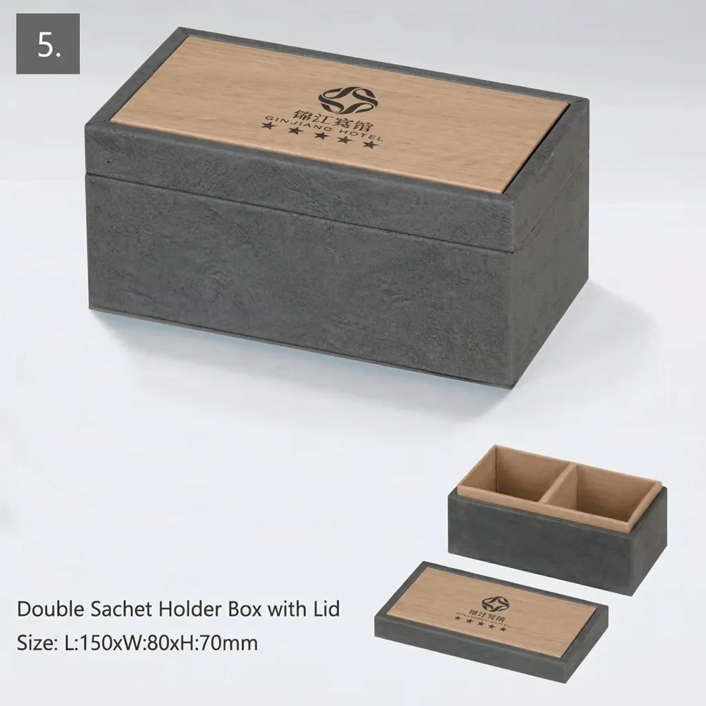 PU Leather 11-Piece Amenities Set with Memo Pad Box — LTH-1052 (image 11)