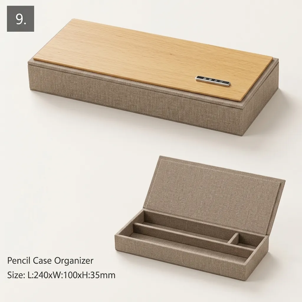 PU Leather 13-Piece Amenities Set with Brochure Holder — LTH-1053 (image 3)