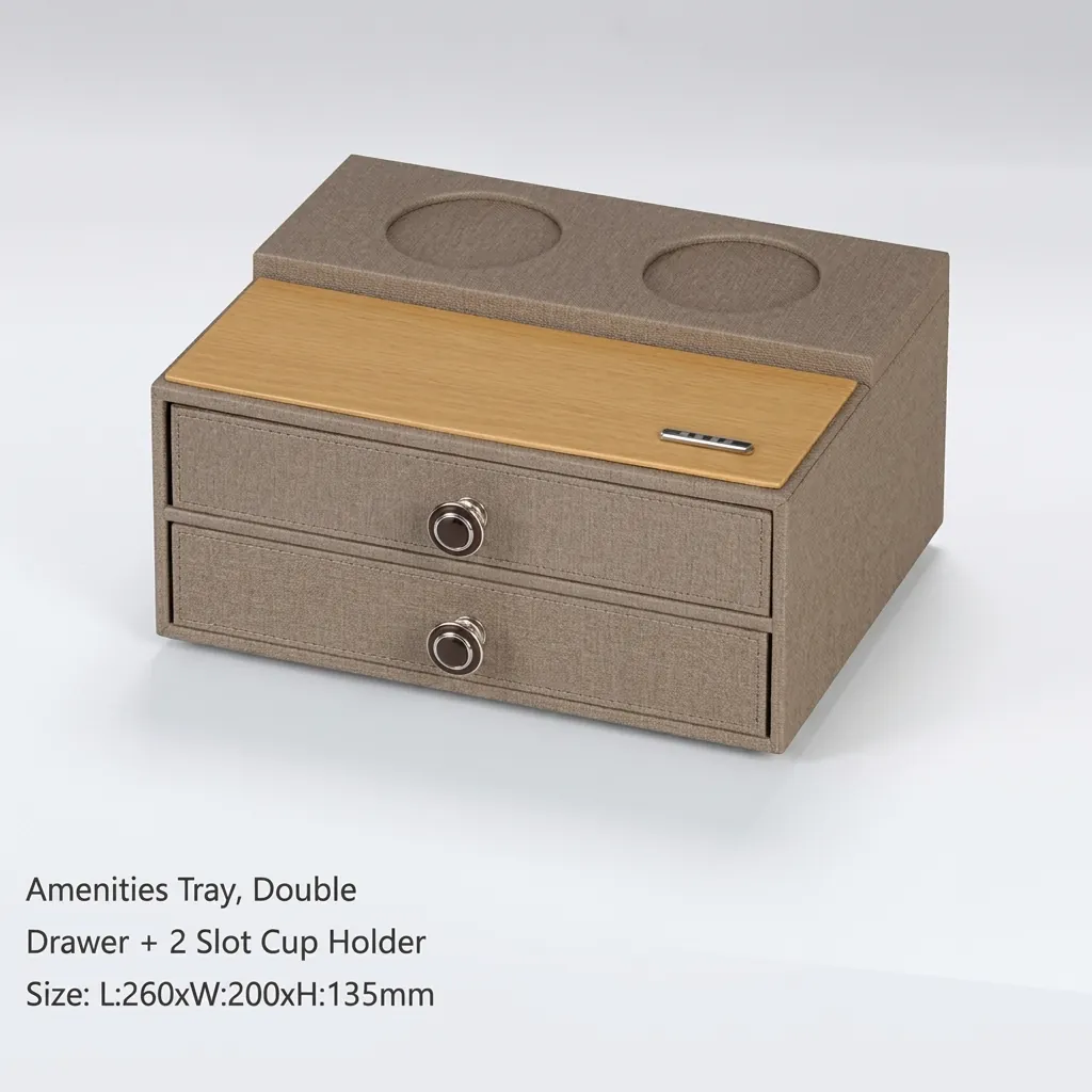 PU Leather 13-Piece Amenities Set with Brochure Holder — LTH-1053 (image 4)