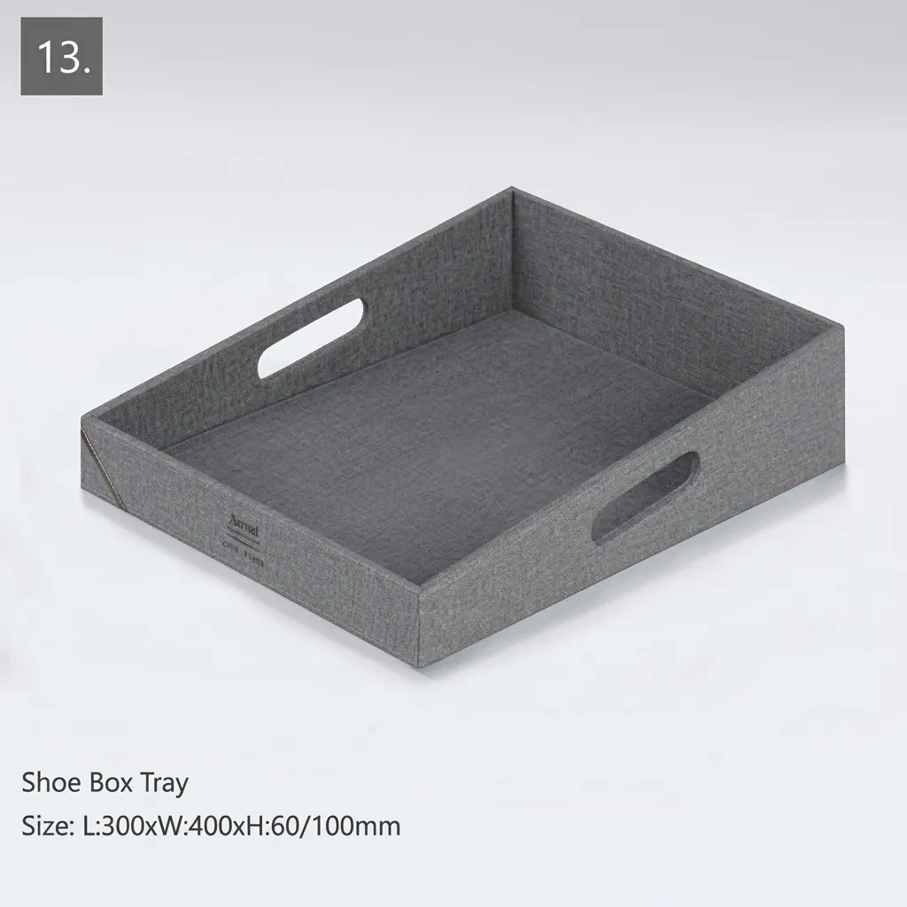 PU Leather 13-Piece Amenities Set with Shoe Box Tray — LTH-1055 (image 7)