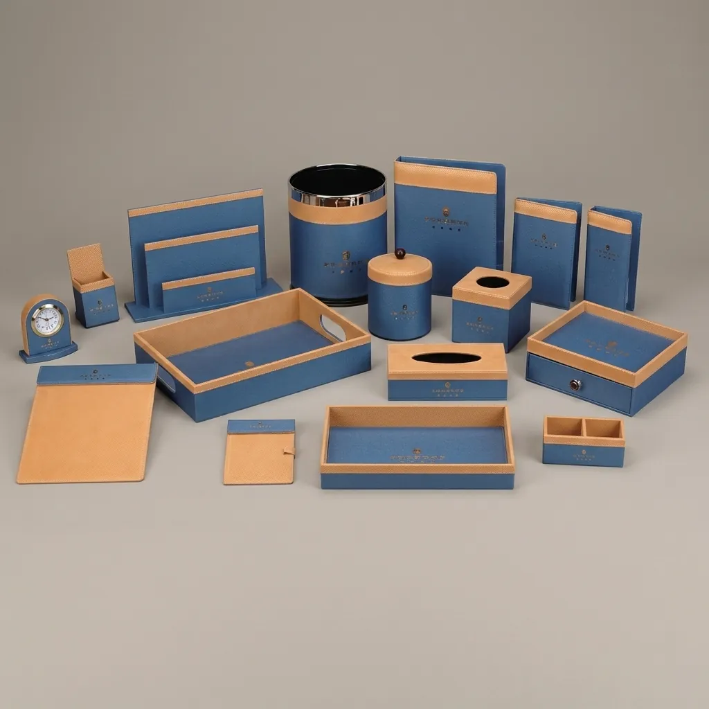 PU Leather 16-Piece Amenities Set with Service Folder With Clip — LTH-1058 (image 11)