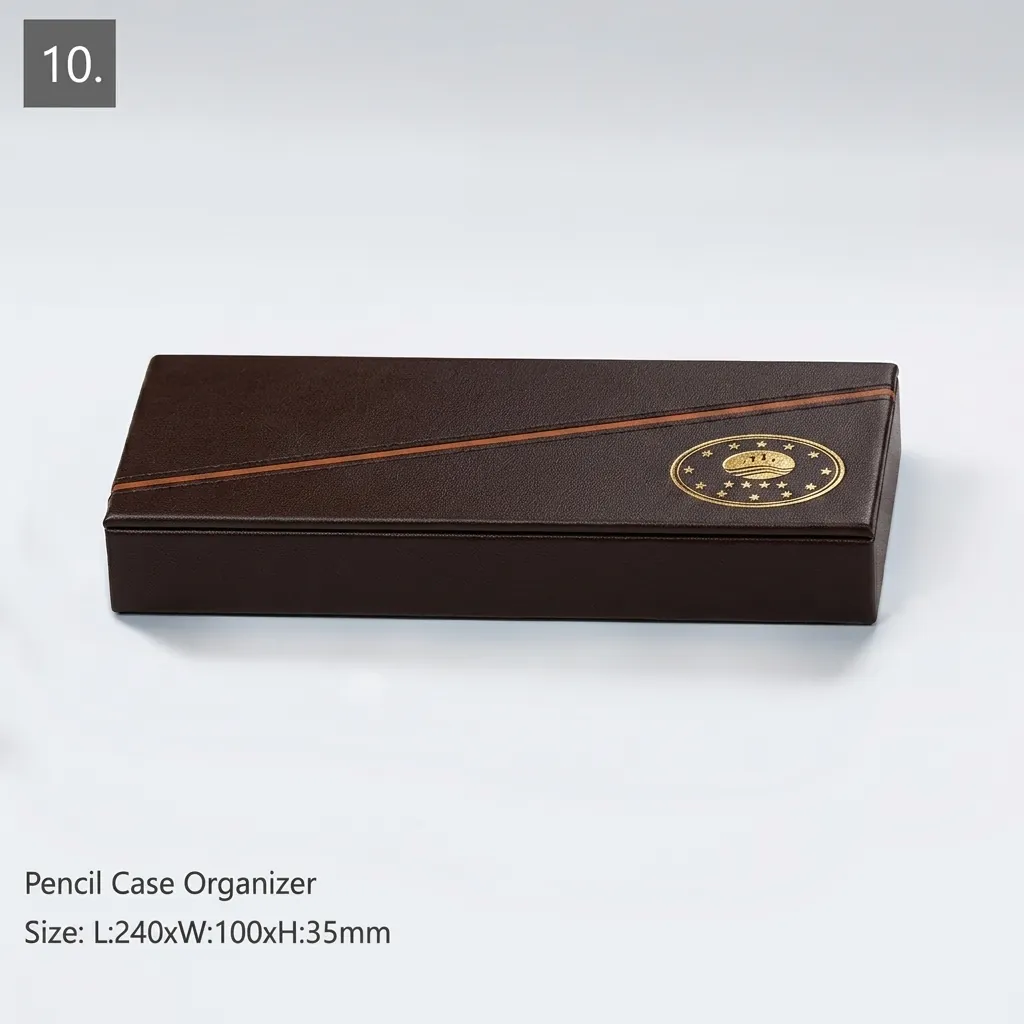 PU Leather 12-Piece Amenities Set with Amenities Tray With Single Drawer [1059]… (image 3)