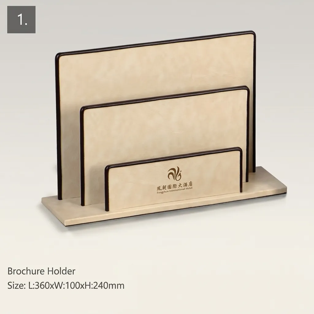PU Leather 15-Piece Amenities Set with Square Tissue Box Cover — LTH-1061 (image 11)
