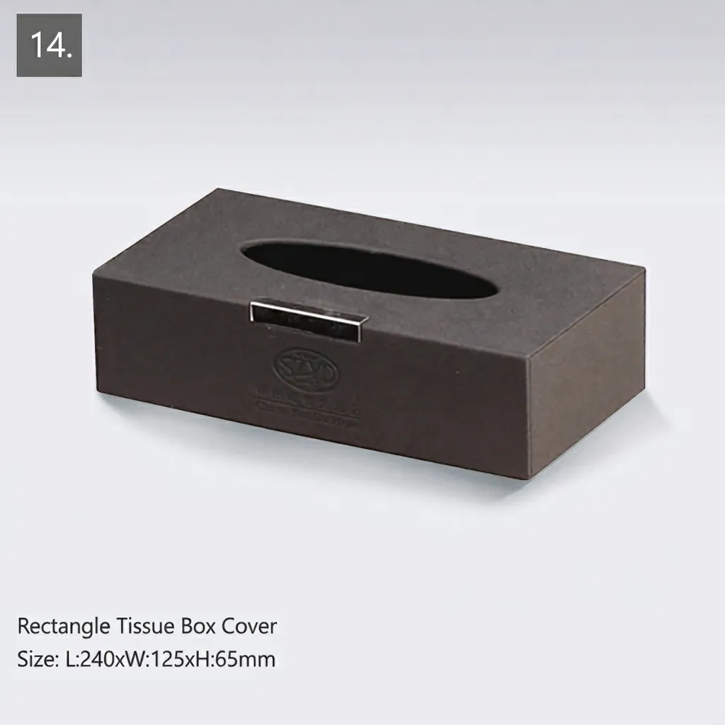 PU Leather 15-Piece Amenities Set with Sachet Holder Box With 3 Compartment — LTH-1064 (image 8)