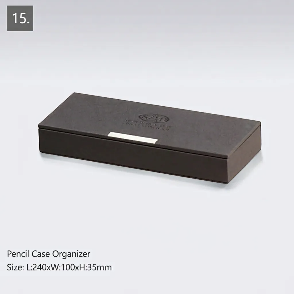 PU Leather 15-Piece Amenities Set with Sachet Holder Box With 3 Compartment — LTH-1064 (image 9)