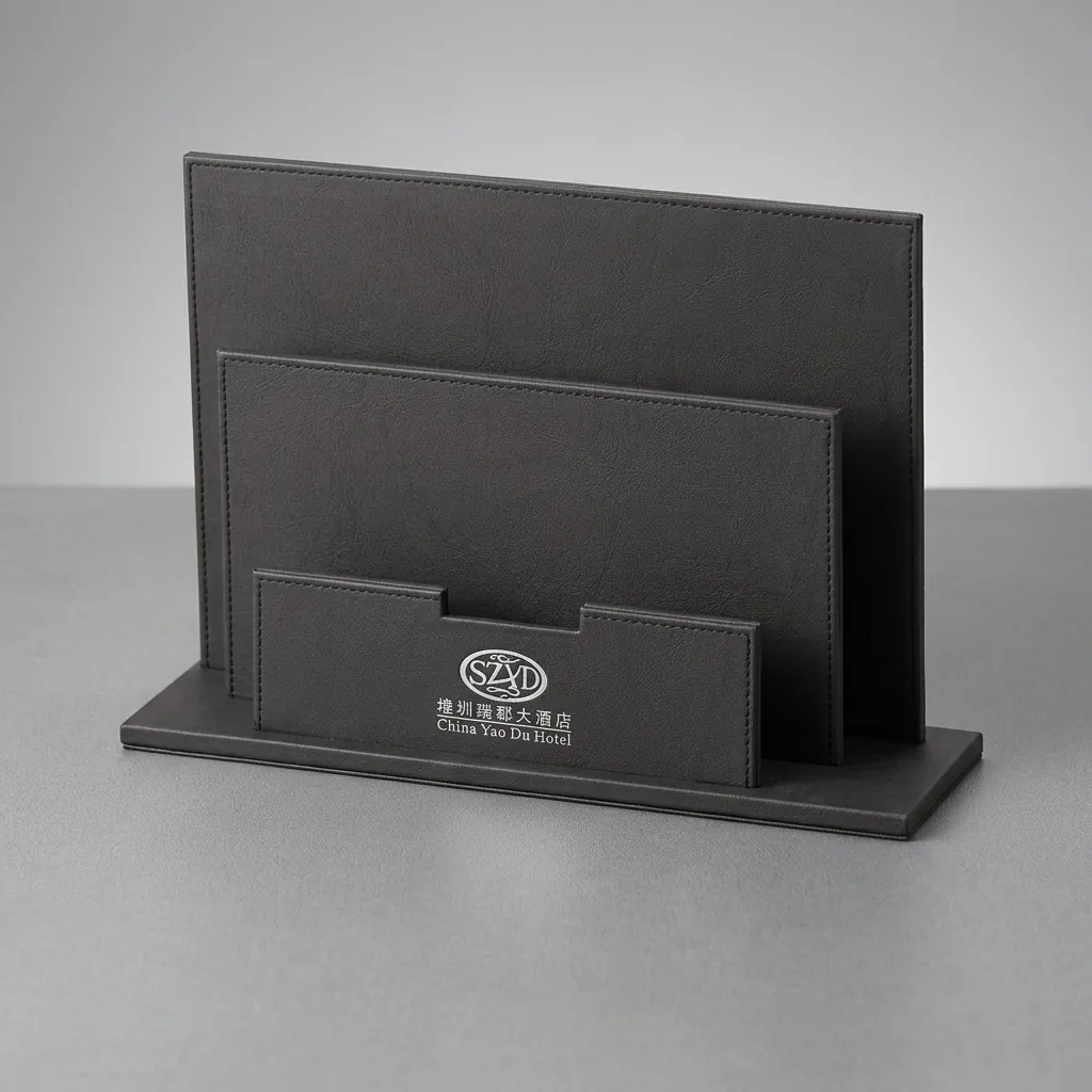 PU Leather 15-Piece Amenities Set with Sachet Holder Box With 3 Compartment — LTH-1064 (image 16)